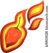 Chilli pepper habanero Chilli pepper habanero