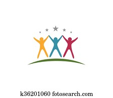 gemeinschaft, sorgfalt, logo