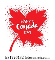 Happy Canada Day Maple Leaves. Happy Canada Day Maple Leaves.