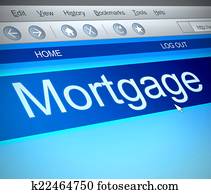 Mortgage concept.