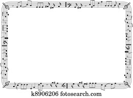 Musical graphic frame Musical graphic frame