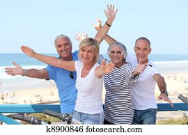 Senior citizens on holiday Senior citizens on holiday