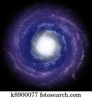 Spiral vortex galaxy in space Stock Photo | k5453979 | Fotosearch