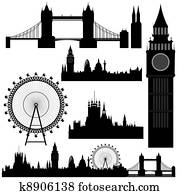vector London landmarks vector London landmarks