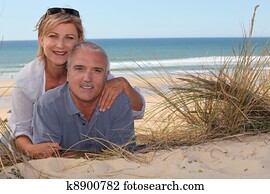 ältere paare, strand