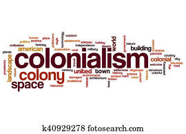 Colonialism word cloud