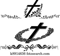 cross funeral wreath cross funeral wreath