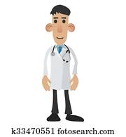 Doctor cartoon icon