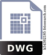 Duo Tone Icon - Drawing file format Duo Tone Icon - Drawing file format