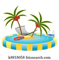 freibad, und, trauminsel freibad, und, trauminsel