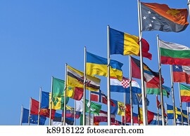 National flags of different country