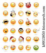 קבע, של, 30, emoticons