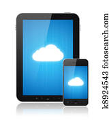 Cloud Computing Connection On Modern Devices Cloud Computing Connection On Modern Devices