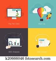 flache, webentwicklung, internet, busin flache, webentwicklung, internet, busin
