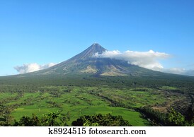 monte, Mayon, vulcão