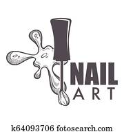 Nail art spa salon making new manicure for women Nail art spa salon making new manicure for women