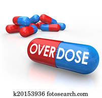 Overdose Word Pills Capsules OD Drug Addiction Overdose Word Pills Capsules OD Drug Addiction