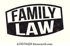 Family law sign or stamp Family law sign or stamp