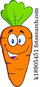 Happy Carrot Cartoon Character Happy Carrot Cartoon Character