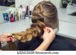 woman in a beauty salon woman in a beauty salon