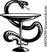 תרופה, נחש, סמל