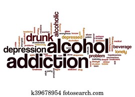 Alcohol addiction word cloud Alcohol addiction word cloud