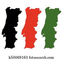 mapa, portugal mapa, portugal