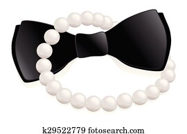 Pearls and bow tie Pearls and bow tie