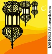 אופנתי, ramadan, פנס רוח