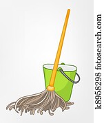 Cartoon Home Miscellaneous Mop Cartoon Home Miscellaneous Mop
