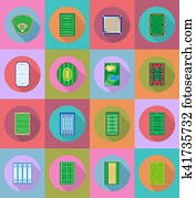 court playground stadium and field for sports games flat icons illustration court playground stadium and field for sports games flat icons illustration