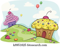 cupcake, land cupcake, land