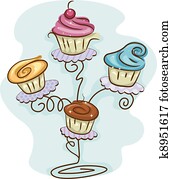 cupcake, stehen cupcake, stehen
