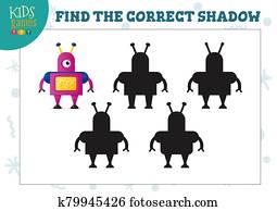 finden, dass, korrekt, schatten, für, niedlich, karikatur, roboter, erzieherisch, vorschulisch, kinder, mini, spiel finden, dass, korrekt, schatten, für, niedlich, karikatur, roboter, erzieherisch, vorschulisch, kinder, mini, spiel