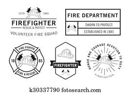 Firefighter badge Firefighter badge