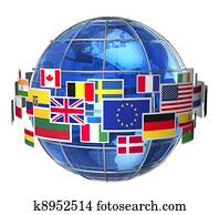 International communication concept International communication concept