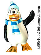 Male Penguin Waving Male Penguin Waving