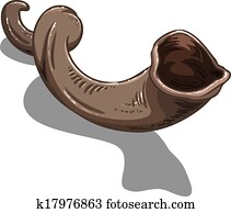 shofar, chifre, para, yom kippur