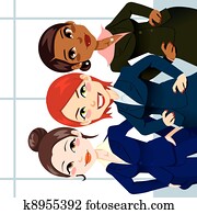 sicher, geschäftsfrauen