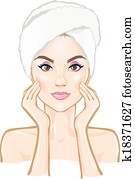 Spa, beautiful woman, massage