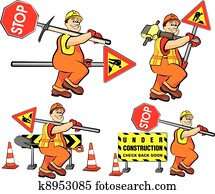 straße arbeiter, -, bau