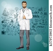 Vector Doctor With Stethoscope