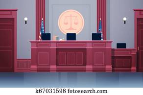 empty courtroom with judge workplace chairs and table modern courthouse interior justice and jurisprudence concept horizontal empty courtroom with judge workplace chairs and table modern courthouse interior justice and jurisprudence concept horizontal