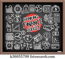gekritzel, finanz, heiligenbilder gekritzel, finanz, heiligenbilder