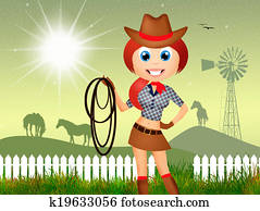 illustration of cowgirl illustration of cowgirl