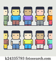 multi-ethnic characters. society multi-ethnic characters. society