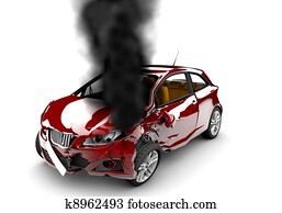 Red car burn Red car burn