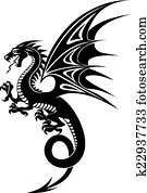 schwarz, feuerdrachen schwarz, feuerdrachen