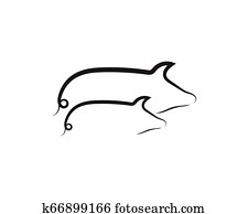 חזיר, הובל, לוגו, בעל חיים