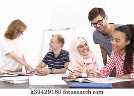 kulturell, unterschiede, in, dass, arbeitsplatz